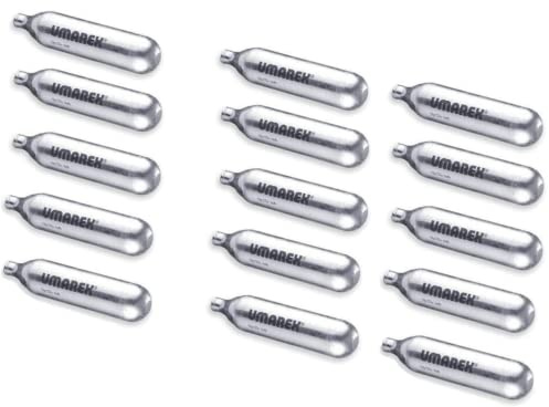 Umarex Canisters de CO2 pour Pistolet Airsoft, Recharge de Gaz, 30 recharges x 12 Grammes