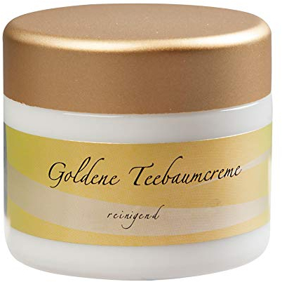 chi-enterprise Crème de sapin à thé dorée I Crème clarifiante pour un soin doux au bois de santal, à l'huile d'amande de jojoba et à l'huile de pépins de raisin I Soin de la peau pour un teint