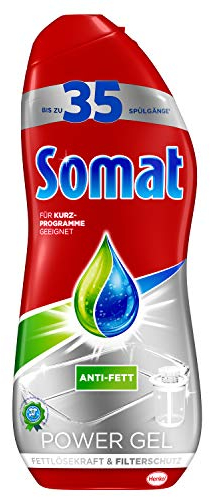 Somat Power Gel, Geschirrspülmittel für die Spülmaschine, gegen Fett und Eingebranntes für Kurzprogramme geeignet, 700ml