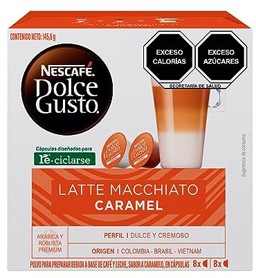 Capsules de café Nescafé Dolce Gusto 24191 Latte Macchiato (16 uds) Caramel
