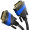 Dual Link DVI cable – with ferrite core for interference-free signal transmission – 0.5m (digital DVI-D/24+1 monitor cable, up to 2560×1600 at 60Hz or Full HD/1080p) by CableDirect