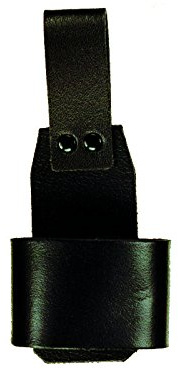 Hammerhalter aus Rindleder, schwarz