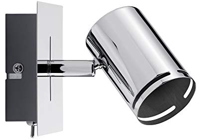 Paulmann 66678 Spotlight Rondo - Lámpara de techo (1 bombilla LED GU10 de 10 W, 230 V, metal), color cromo