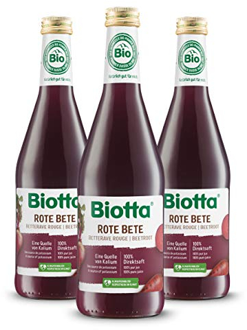 A.VOGEL - BIOTTA - Jus de Betterave rouge lactofermenté - 100% légumes bio - Riche en nutriments - Aide à la digestion & Action anti-inflammatoire - Ingrédients frais et savoureux - Lot de 3-500 ml