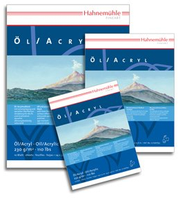 Öl- und Acrylmalblock 230g/m², 18x24cm, 10Blatt