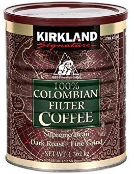 Kirkland Signature 100% Colombian Filter Coffee, 1.362kg (Pack of 2)