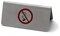 GRÄWE® Metallschild/Tischaufsteller NICHT RAUCHEN 8 x 4 cm