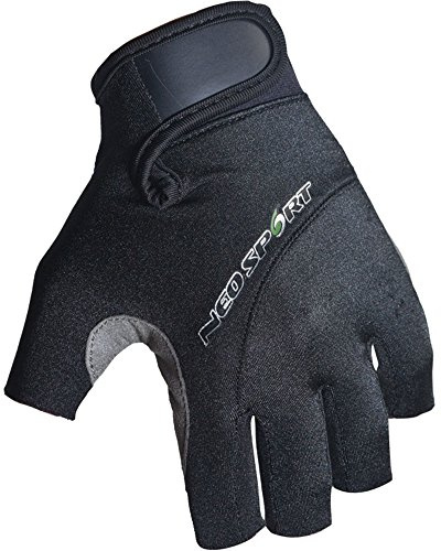 NeoSport 3/4 Finger Sport Gloves for Diving, Paddling & Watersports, Large