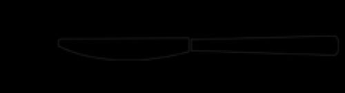 Berndorf Besteck Royal Baguette Material Menümesser Hohlheft Royal Baguette