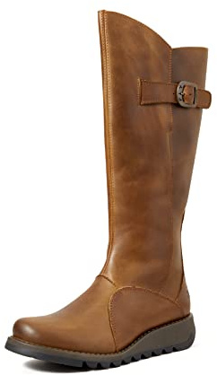 Fly London Mol 2 Bottes zippées Femme, Marron Camel, 37 EU
