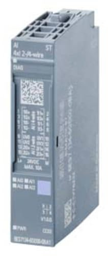 Siemens ET200SP Peripheriemodul, 4 AI (?20 mA/0/4...20 mA) (6ES7134-6GD00-0BA1)