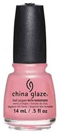 China Glaze Vernis à ongles Ongle avec durcisseur, 14 ml, Rose ou Bain