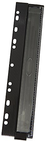 Genie PP-4M Vierfachlocher zum Abheften (Metallstanzen, mit integriertem 28 cm Lineal und Auffangbehälter) schwarz