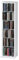 VCM Holzregal stehend | platzsparender CD Schrank für 102 CDs oder 36 DVDs | Maße: H. 92 x B. 21 x T. 20 cm | Elegantes DVD Regal stehend | Blu-Ray Regal | CD Regal - Elementa Weiß