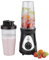 Korona 24200 Smoothie Maker | 2 Leistungsstufen | 2 Becher mit je 750 ml | Becherdeckel mit Trinköffnung | 300 Watt | Auch für Crushed Ice | Kunststoff, Schwarz