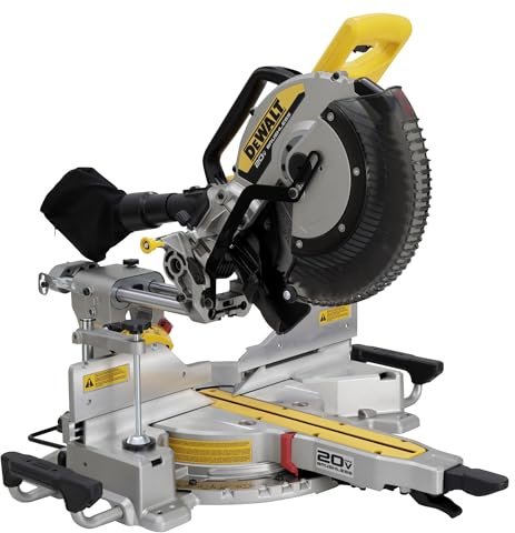 DEWALT 20V MAX XR 12 inch Double Bevel Sliding Miter Saw, Cordless, Tool Only (DCS785B)