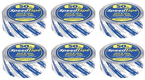 FastCap Peel and Stick SpeedTape Double Sided Adhesive Tape for Edge Banding - Wood Working Tools for Home Repair and Home Improvement - 2 x 50', 6-Pack - 99958-6P