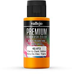 AV Premium Airbrush Paint : 60ml : 072 : Candy Dark Yellow Transparent