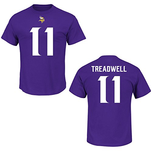 Majestic Athletic NFL Football T-Shirt Minnesota Vikings Laquon Treadwell #11 Trikot Jersey Receiver III (XL)