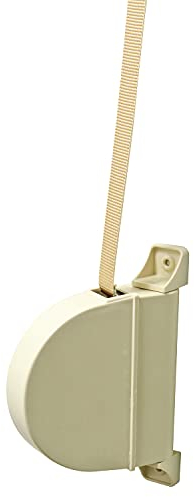 Amig - Aufsatzrollladen-Außenabdeckung - Aus PVC gefertigt - Maße: 3,5 x 17,4 x 12,5 cm. Bandmaß: 14 mm (Breite) - Robust - Farbe: Weiß/Flecken.