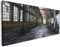 Wallario XXL Leinwandbild Alte Industriehalle leerstehend und einsam - Wandbild 60 x 150 cm Brillante lichtechte Farben, hochauflösend, verzugsfrei, Kunstdruck