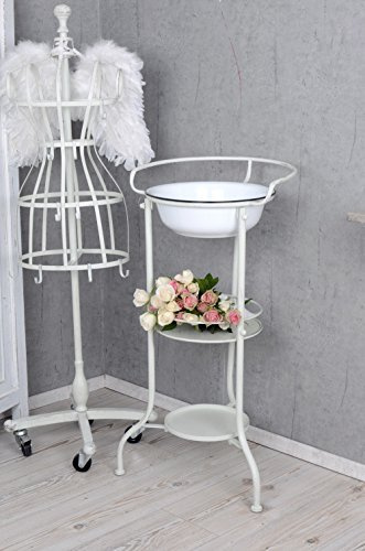 Tvättställ shabby chic tvättställ antik emalj skål vintage usm043 Palazzo Exclusiv