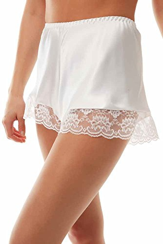 Undercover F58 Luxury Satin French Knickers White OS