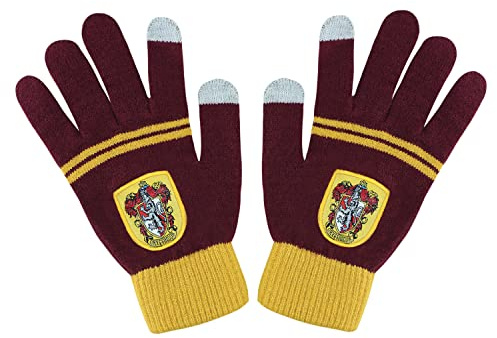 Cinereplicas Harry Potter - Guanti Touch-Screen Grifondoro - Licenza Ufficiale