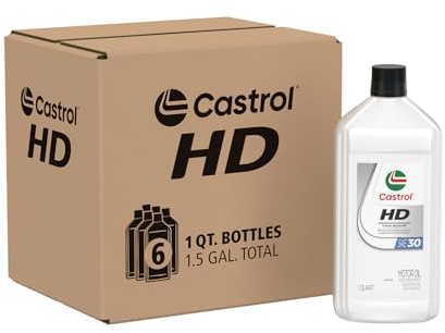 Castrol HD-30 Motor Oil, 1 Quart, Pack of 6