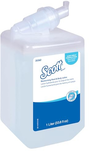 Kleenex, 6373, Moisturising Hand and Body Lotion, 1 Ltr, white, 1 x 1 Ltr Refill Cassette