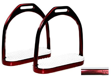 ARBO-INOX Steigbügel Edelstahl rot mit Zertifikat 11,5 cm