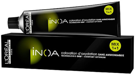 L´Oréal Inoa 2,10 Schwarzblau, permanente Coloration, Ammoniakfrei, Geruchlos, 60 ml