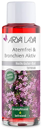 ARYA LAYA Heilkräuter-Bad Atemfrei & Bronchien Aktiv, 200 ml: Wellness & Pflege für zu Hause mit Thymian-Extrakt, krampflösend bei Husten und grippalen Effekten, wärmt & kräftigt, vegan