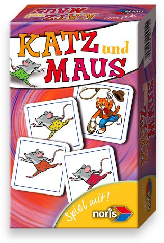 Noris 606094215 - Katz und Maus, Reise- und Mitbringspiel