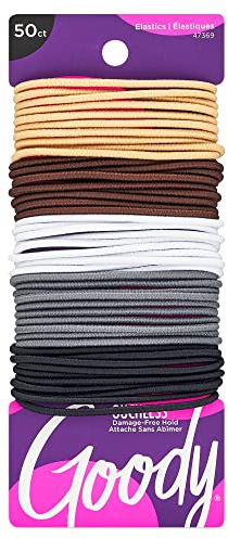 Goody Ouchless Braided Hair Elastics, (2 Millimeters) ( 50 Count)