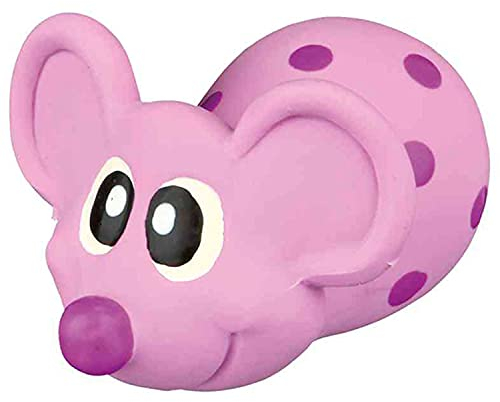 TRIXIE Maus - quietschendes Hundespielzeug aus Latex für Langen Spielspaß - 8 cm spannendes Kauspielzeug mit Sound - 35170