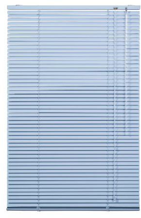 Lichtblick Aluminium Jalousie, Alu-Jalousie mit Klemmträgern und Wandmontageclips für Fenster und Türen Blau, 70 cm x 220 cm (B x L)