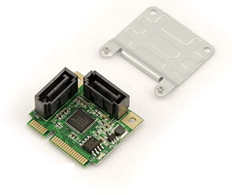 KALEA-INFORMATIQUE Tarjeta controladora Mini PCI Express de 2 Puertos SATA 3.0 con chipset ASM1061R y Soporte Raid