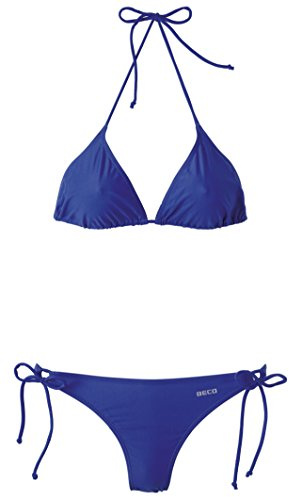 Beco Damen Triangelbikini-Basics Bikini, Blau, 34