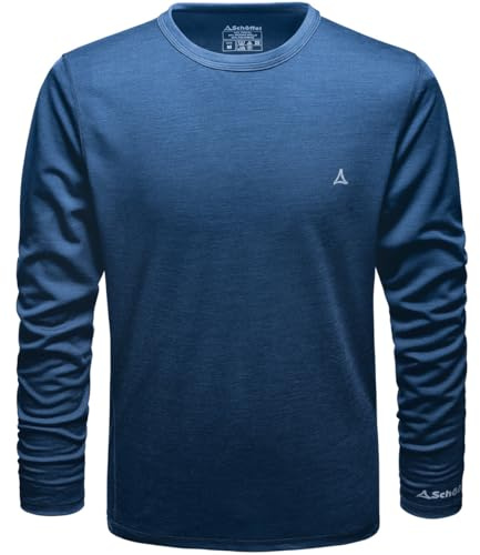 Schöffel Merino Sport Shirt 1/1 Arm Homme Longsleeve, Bleu (Col.8540), XL