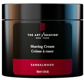 The Art of Shaving Sandalwood Shaving Cream for Men – Protects Against Irritation and Razor Burn – Hydrates and Nourishes Dry Skin – Clinically Tested for Sensitive Skin – 5 oz