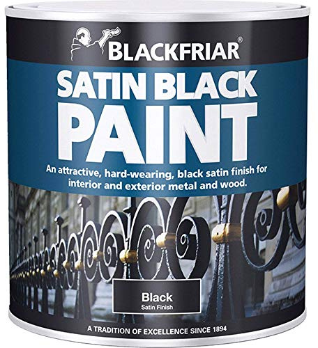 Blackfriar 2.5 Litre Wood and Metal Satin Black Paint Black Exterior Interior