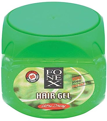Fonex ULTRA STRONG hårgel 220 ml | Ultra stark hårgel | starkt grepp | Klibbar inte och utan rester | Alkoholfri | 220 ml (1 stycken)