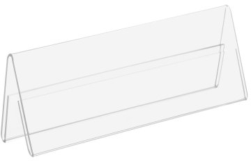 Tischnamensschild/Werbeaufsteller/Tischständer 1/2 Din A6 je Seite (Postkarte längs gefalzt)
