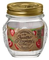 Bormioli Rocco Quattro Stagioni Amphora Small Glass Canning Jar with Lid, 10.25 oz., Set of 12
