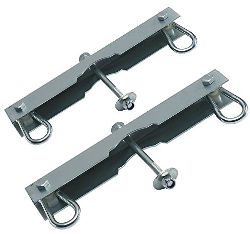 Gartenwelt Riegelsberger 2er Set Schaukelhaken für Doppelsitzschaukel, Mehrkindschaukel, Nestschaukel, Doppelschaukel, geeignet für Balken rund oder vierkant, verzinkt