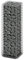 vidaXL Gabione 100x30x30cm Steinkorb Steingabionen Drahtkorb Mauer Säule Wand