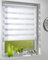 DécoProfi Duo-Doppelrollo ohne Bohren B: 40 cm, L:160 cm Weiß (Offwhite) I Mit Klemmfix/Klemmträger zur Montage I Doppel Rollo innen für Balkontüren und Fenster
