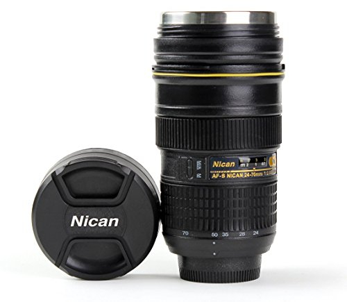 Becher Isotherme Flaschentyp Nikon Linse 24 70 Tasse Bleistift-Topfkamera - adaptive französische Marke