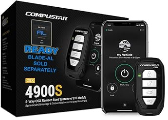 Compustar CSX4900-S 4-Button 2-Way, 3000' Remote Start System w/Drone X1LTE